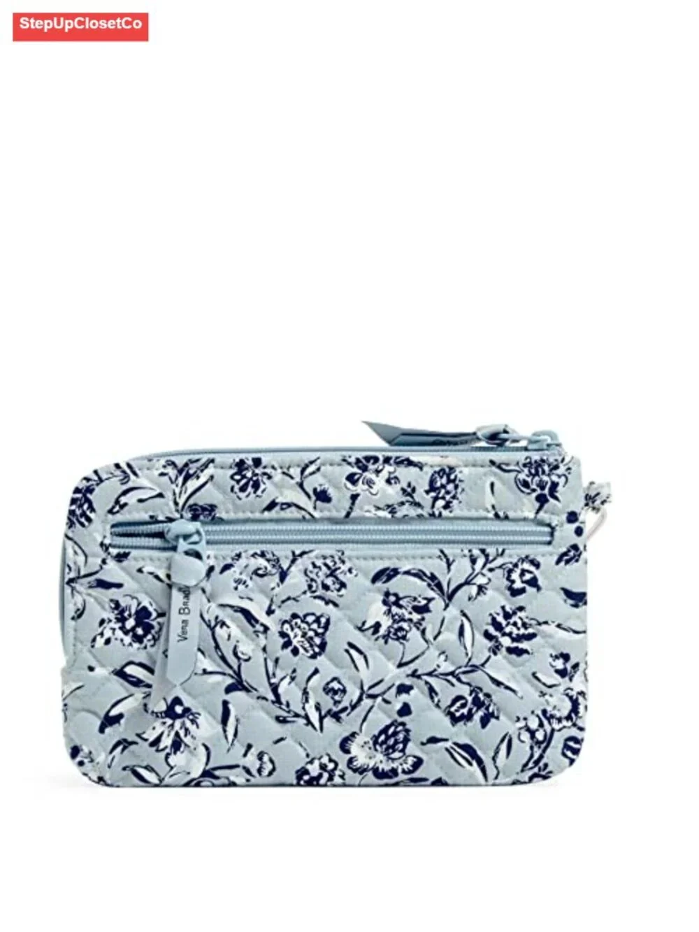 Recycled Cotton Wristlet RFID Protection Zip Closure Card Slips Handbag